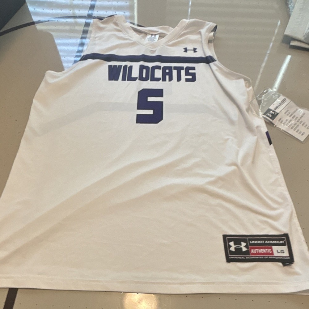 Under Armour Wildcats Softball Jersey White Purple L Women NCAA Fan Apparel